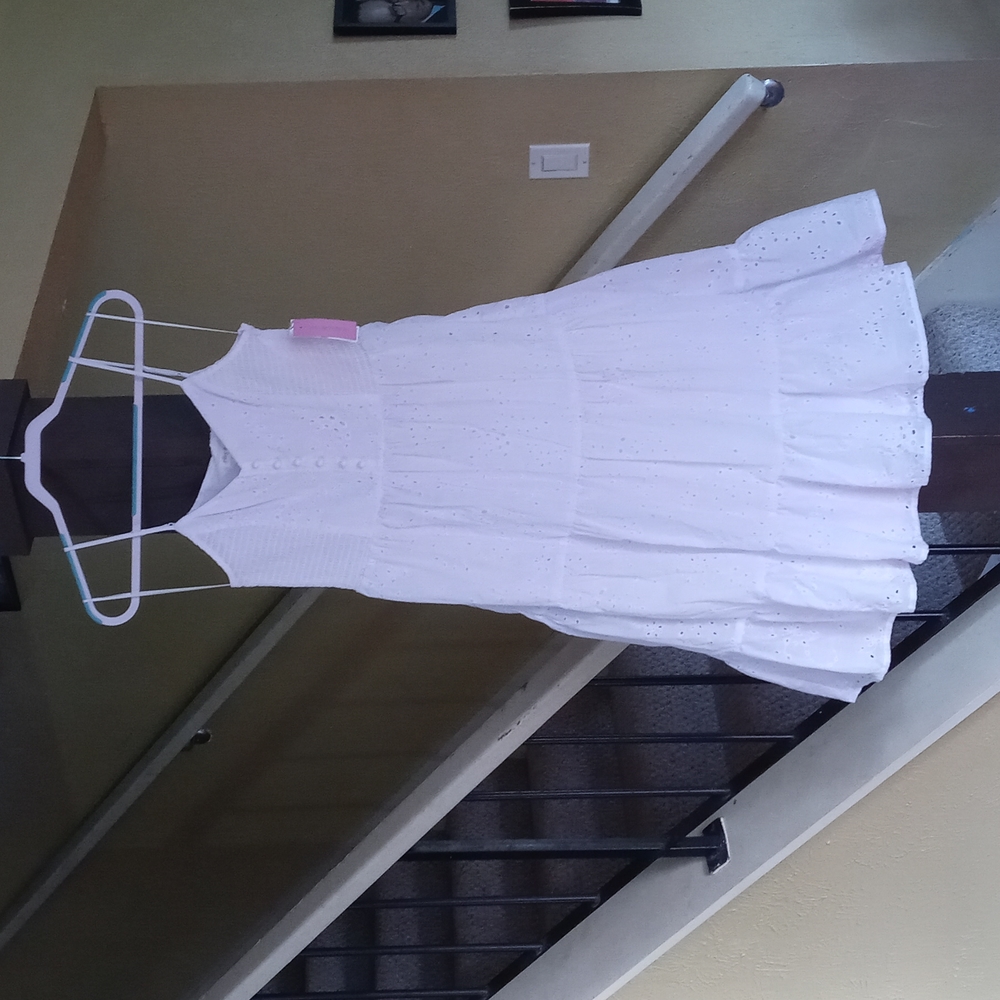 Riley & Rae 'Wait & Sea' Ultra White Sun Dress Women's Size 6 NWT